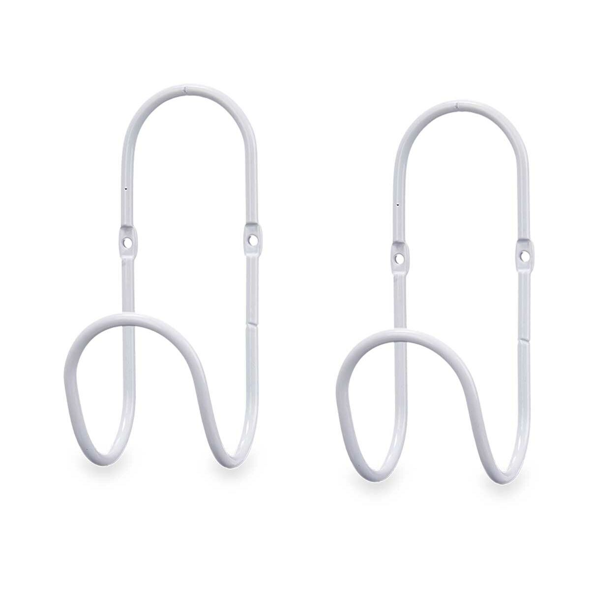 Hangers Gift Decor Valkoinen Metalli Setti 2 Kappaletta (6 osaa)